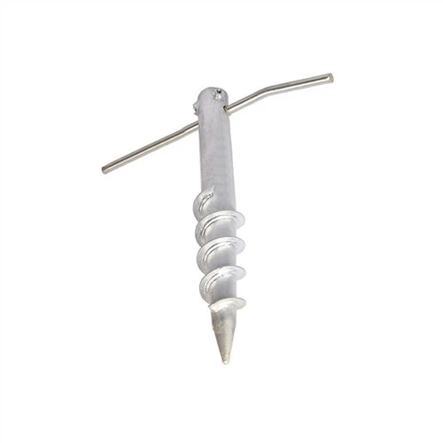 Pocinčani čelični zemljani vijak za sidro za pilote